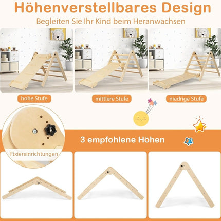 Barnens 7-i-1 klätterset med rutschkana, justerbar