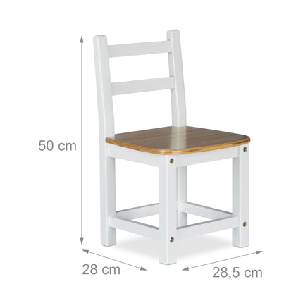 Barnstol RUSTICO vit