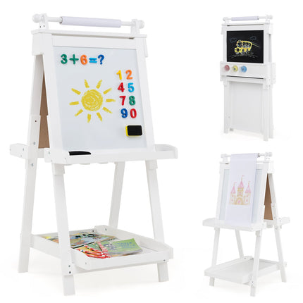 Justerbart staffli för barn med whiteboard och magnettavla