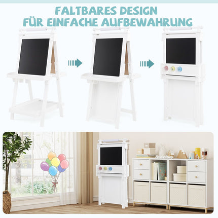Justerbart staffli för barn med whiteboard och magnettavla