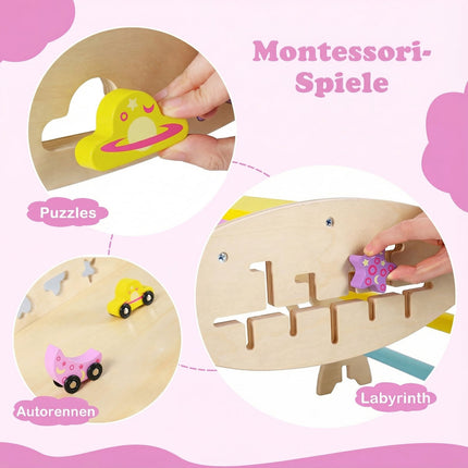 Montessori träklättringsset med triangel och ramp