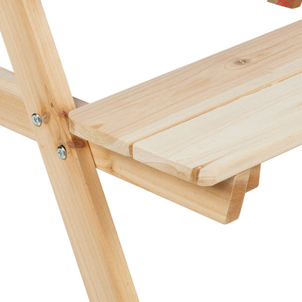 Picknickbänk för barn med vatten- och sandlekbord