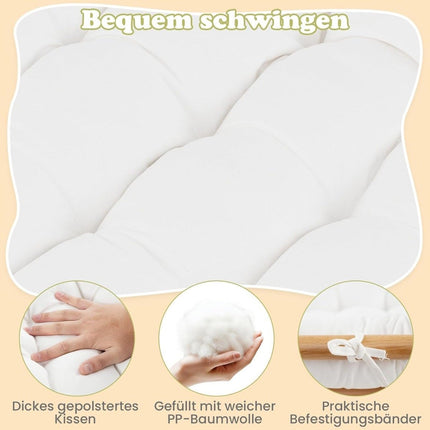 Träklätterbåge med mjuk kudde för barn