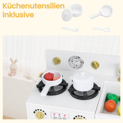 Trälekkök för barn med diskho och ismaskin