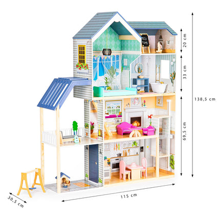 XXL dockskåp Maya Residence 28 stycken ECOTOYS