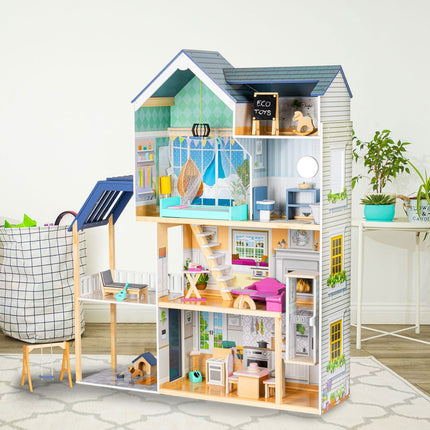 XXL dockskåp Maya Residence 28 stycken ECOTOYS
